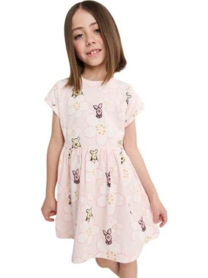 VESTIDO ESTAMPADO APLICACIONES CORAL WINNIE THE POOH - Image 2