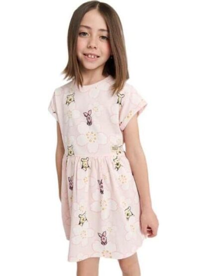 VESTIDO ESTAMPADO APLICACIONES CORAL WINNIE THE POOH - Image 3