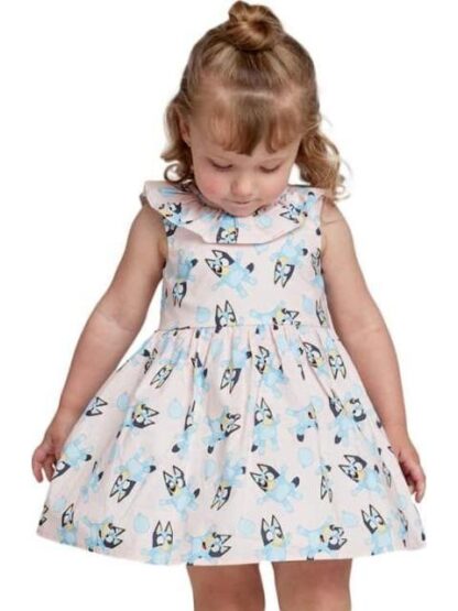 VESTIDO ESTAMPADO APLICACIONES ROSA BLUEY - Image 2