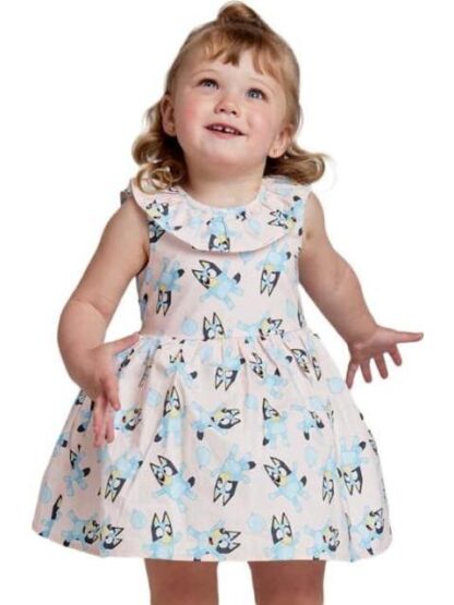 VESTIDO ESTAMPADO APLICACIONES ROSA BLUEY - Image 4