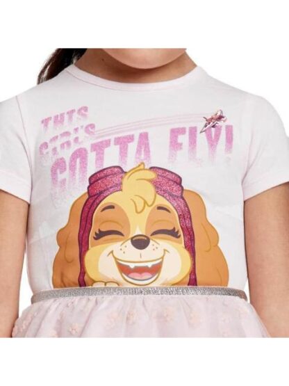 VESTIDO ESTAMPADO APLICACIONES ROSA PAW PATROL - Image 6