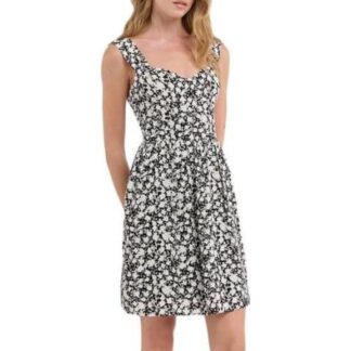 VESTIDO ESTAMPADO BLANCO/NEGRO HOLLY LAND