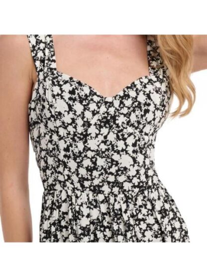 VESTIDO ESTAMPADO BLANCO/NEGRO HOLLY LAND - Image 4