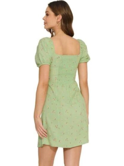 VESTIDO ESTAMPADO VERDE HOLLY LAND - Image 3