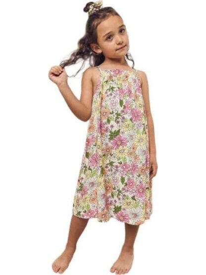 VESTIDO FLORES ROSA HOLLY LAND KIDS