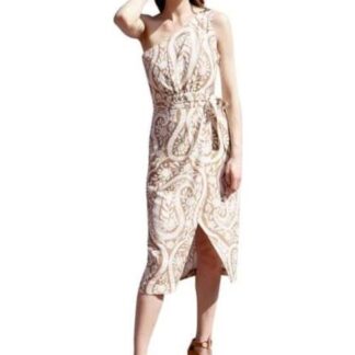 VESTIDO LARGO ASIMETRICO CAFE HOLLY LAND