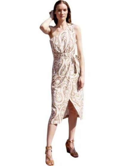 VESTIDO LARGO ASIMETRICO CAFE HOLLY LAND