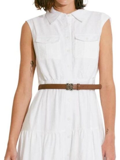 VESTIDO LARGO CAMISERO BLANCO HOLLY LAND - Image 6