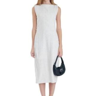 VESTIDO LARGO DE LINO BEIGE/HUESO HOLLY LAND