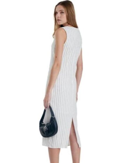 VESTIDO LARGO DE LINO BEIGE/HUESO HOLLY LAND - Image 4