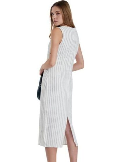 VESTIDO LARGO DE LINO BEIGE/HUESO HOLLY LAND - Image 5