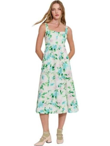 VESTIDO LARGO DE LINO FLOREADO HOLLY LAND - Image 2