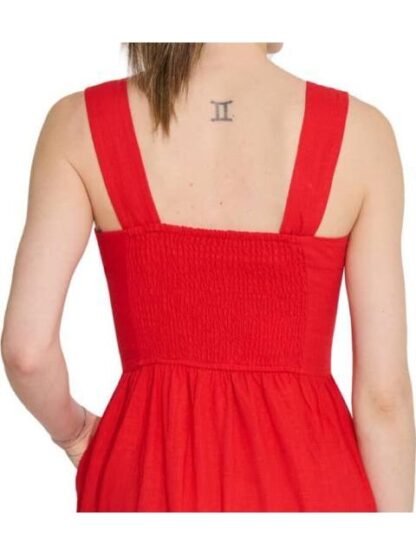 VESTIDO LARGO DE LINO ROJO HOLLY LAND - Image 5