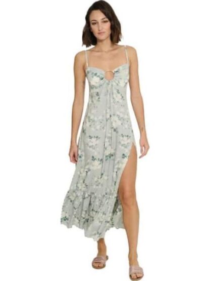 VESTIDO LARGO ESTAMPADO AZUL TURQUESA HOLLY LAND - Image 2