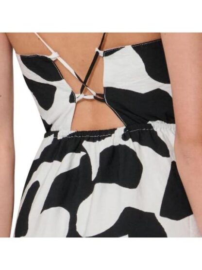 VESTIDO LARGO ESTAMPADO BLANCO/NEGRO HOLLY LAND - Image 5