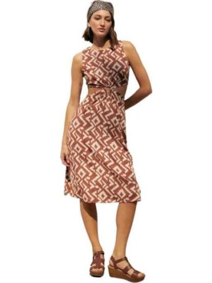 VESTIDO LARGO ESTAMPADO CAFE HOLLY LAND