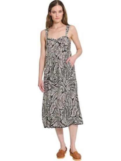 VESTIDO LARGO ESTAMPADO NEGRO HOLLY LAND - Image 2