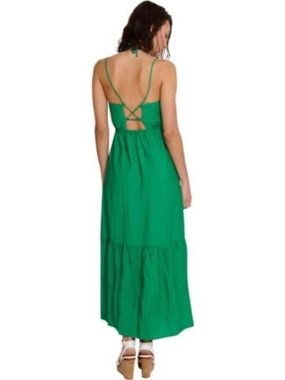 VESTIDO LARGO LISO VERDE HOLLY LAND - Image 4