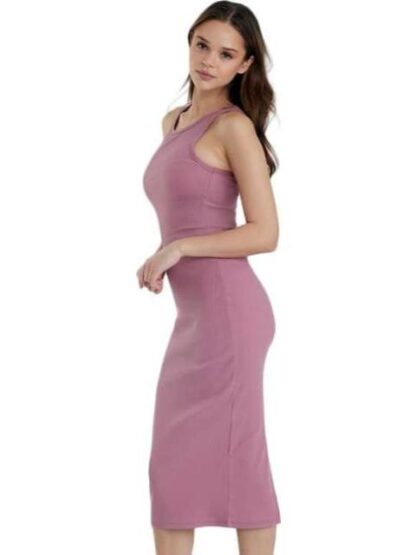 VESTIDO MIDI ACANALADO MAQUILLAJE HOLLY LAND - Image 4