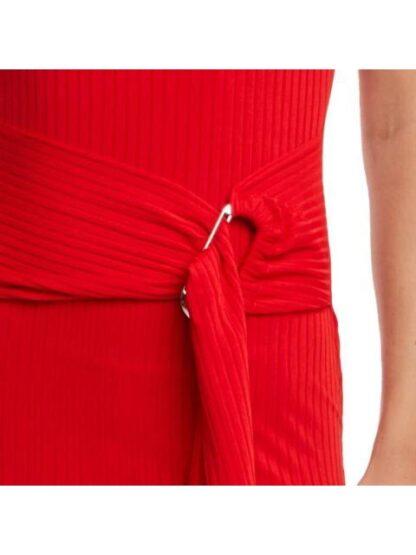 VESTIDO MIDI ACANALADO ROJO HOLLY LAND - Image 6