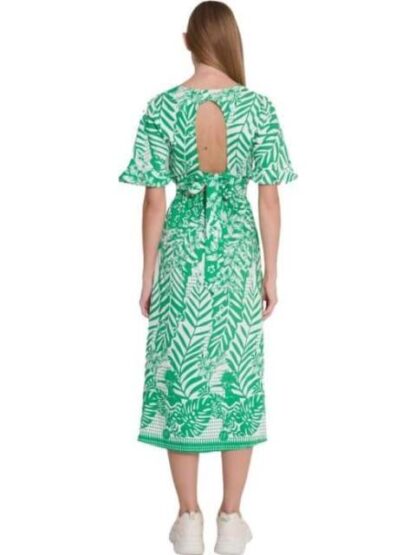 VESTIDO MIDI ESTAMPADO VERDE HOLLY LAND - Image 5