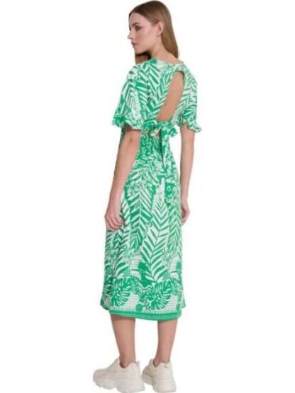 VESTIDO MIDI ESTAMPADO VERDE HOLLY LAND - Image 6