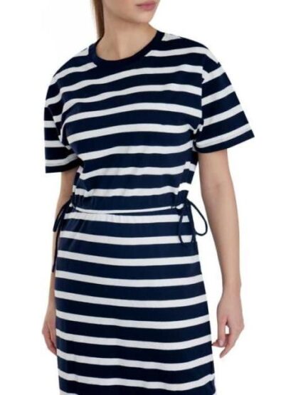 VESTIDO MIDI RAYAS BLANCO HOLLY LAND - Image 6