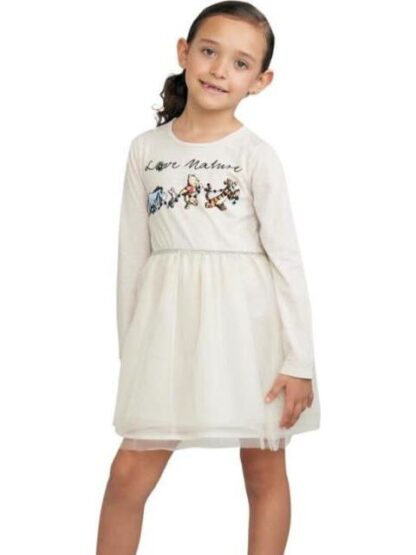 VESTIDO NIÑA BEIGE WINNIE THE POOH