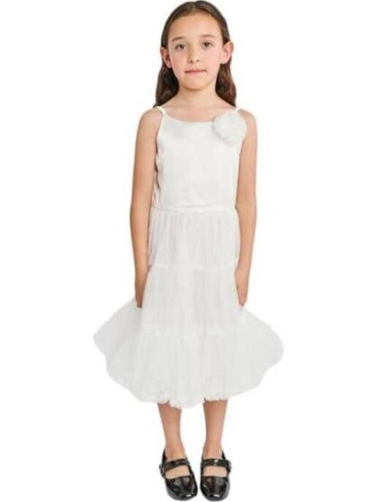 VESTIDO PLISADO BLANCO HOLLY LAND KIDS