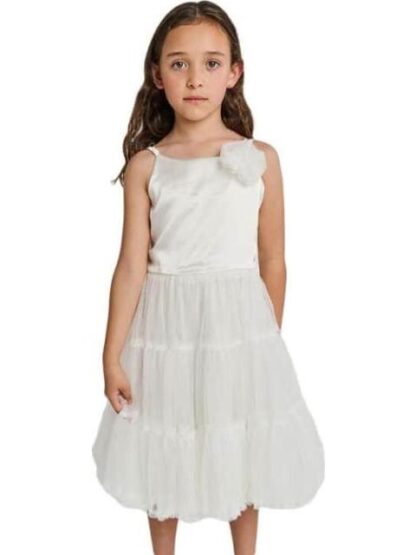 VESTIDO PLISADO BLANCO HOLLY LAND KIDS - Image 4