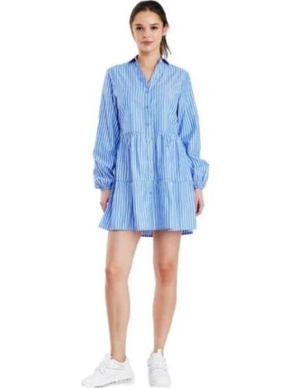 VESTIDO RAYAS AZUL HOLLY LAND