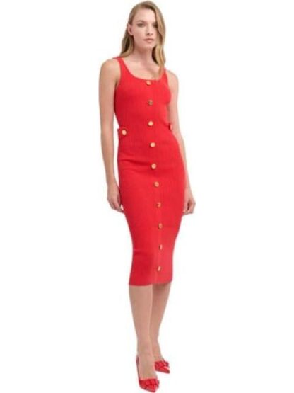 VESTIDO TEJIDO LARGO ROJO HOLLY LAND - Image 2