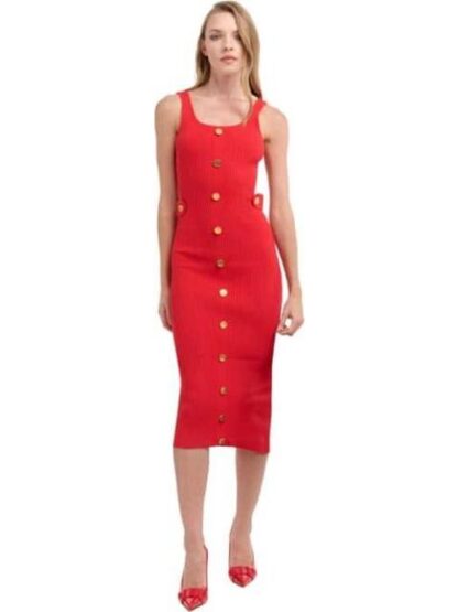 VESTIDO TEJIDO LARGO ROJO HOLLY LAND - Image 4
