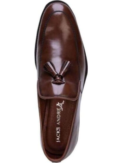 MOCASIN VESTIR CON BORLAS CAFE SCHATZ - Image 5