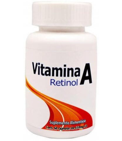 VITAMINA A RETINOL 650 MG 60 CAP DOS MUNDOS