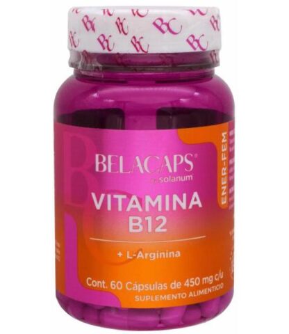 VITAMINA B12 L ARGININA 60 CAP SOLANUM BELACAPS
