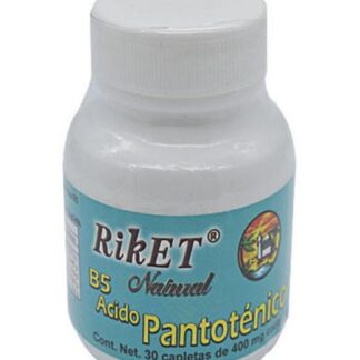 VITAMINA B5 PANTOTENICO 400 MG 30 CAP RIKET NATURAL
