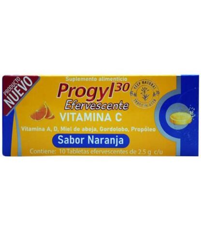 VITAMINA C EFERVESCENTE 10 TAB PROGYL30