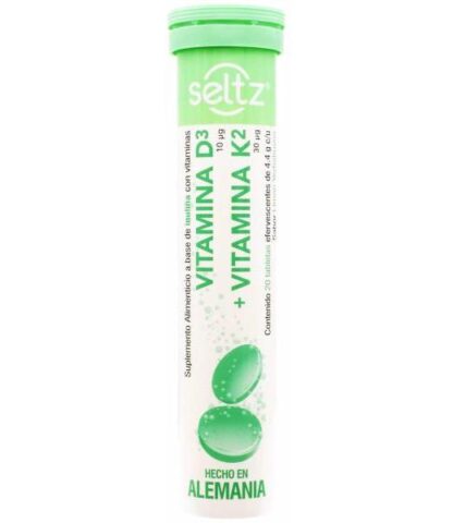VITAMINA D3 VITAMINA K2 EFERVESCENTE 20 TAB SELTZ