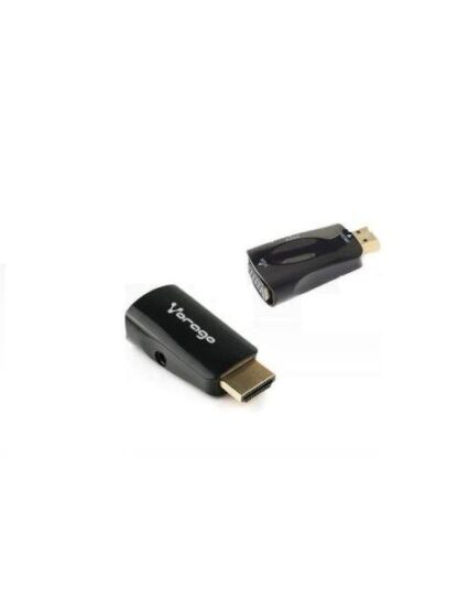 VORAGO ADAPTADOR HDMI - VGA + 3.5MM NEGRO