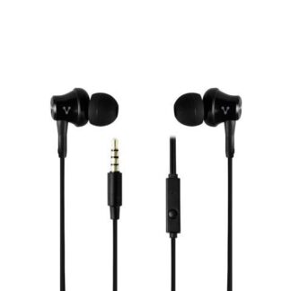 VORAGO AUDIFONOS CON MICROFONO EP-104 ALAMBRICO 3.5MM 1.2 METROS NEGRO