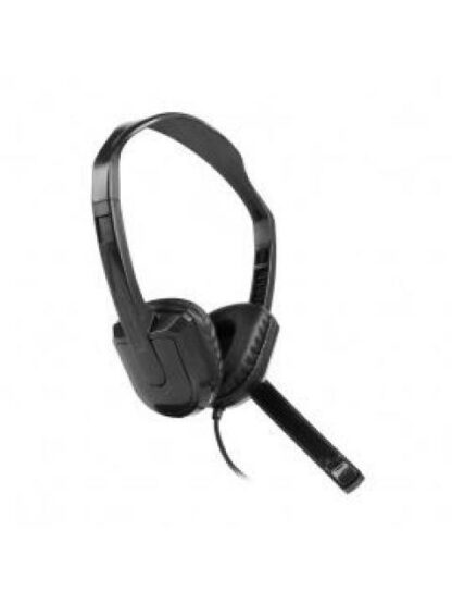 VORAGO AUDIFONOS CON MICROFONO HS-400 ALAMBRICO 1.8 METROS USB-A NEGRO - Image 2