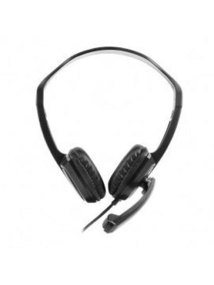 VORAGO AUDIFONOS CON MICROFONO HS-400 ALAMBRICO 1.8 METROS USB-A NEGRO