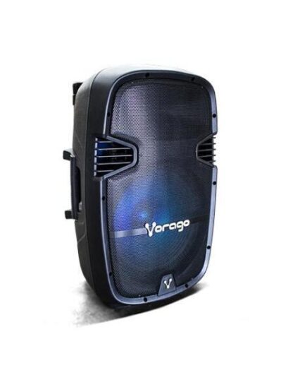 VORAGO BAFLE CON KARAOKE KSP-500 BLUETOOTH INALAMBRICO 100W RMS USB 2.0 NEGRO - INCLUYE TRIPIE + 2 MICROFONOS