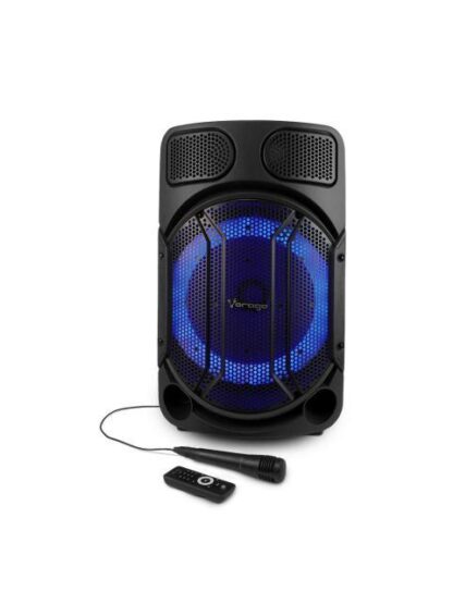 VORAGO BAFLE CON KARAOKE KSP-502 BLUETOOTH ALAMBRICO-INALAMBRICO 80W RMS USB 2.0 NEGRO - INCLUYE MICROFONO - Image 2