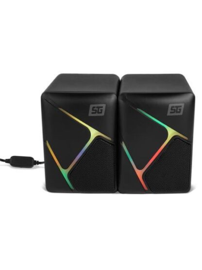VORAGO BOCINA PORTATIL SPK-108 ALAMBRICO 2.0 CANALES 6W RMS NEGRO - Image 5
