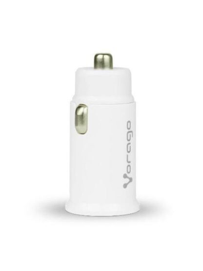 VORAGO CARGADOR PARA AUTO AU-305 20W 1X USB-C-1X USB-A BLANCO - Image 2