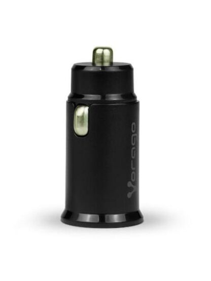 VORAGO CARGADOR PARA AUTO AU-305 20W 1X USB-C-1X USB-A NEGRO - Image 2