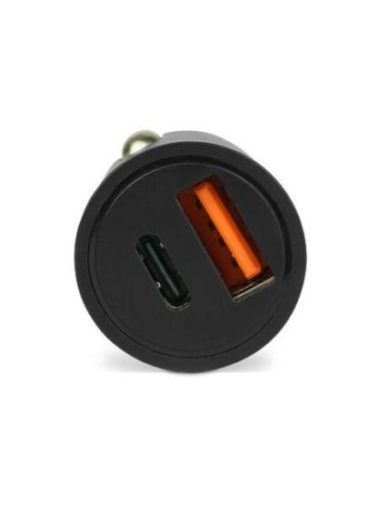 VORAGO CARGADOR PARA AUTO AU-305 20W 1X USB-C-1X USB-A NEGRO - Image 3