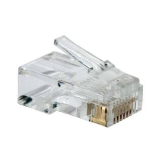 VORAGO CONECTOR RJ-45 TRANSPARENTE 100 PIEZAS
